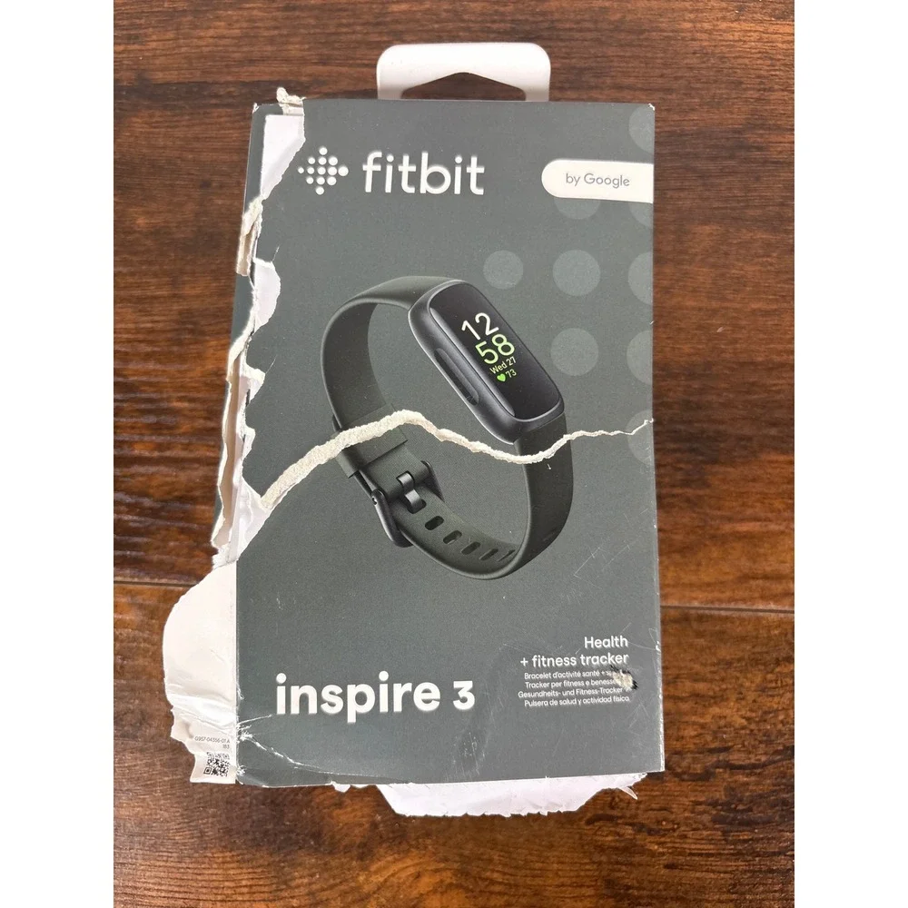 Fitbit Inspire 3 Health and Fitness Tracker Midnight Zen Black FB424BKBK-US